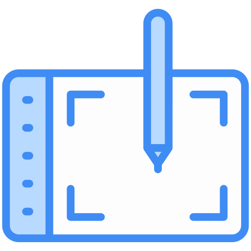 Graphic tablet Generic Blue icon