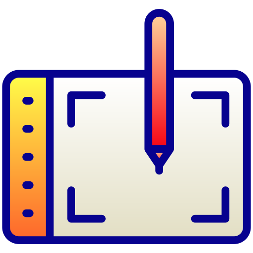 tablet graficzny Generic Lineal Color Gradient ikona