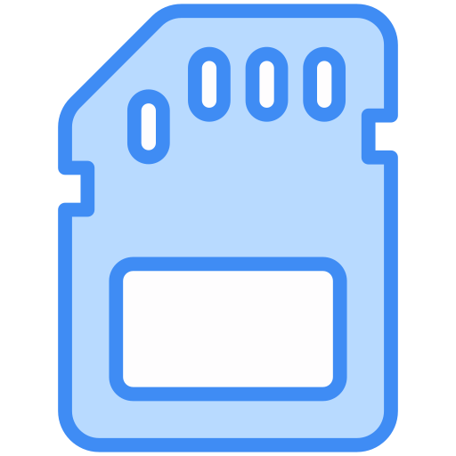 tarjeta de memoria Generic Blue icono