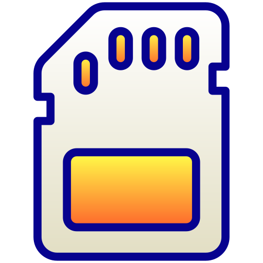 scheda di memoria Generic Lineal Color Gradient icona