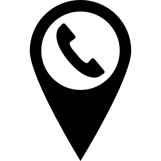 pin del teléfono  icono