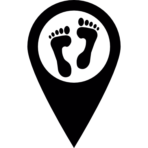 Footprints Pin  icon