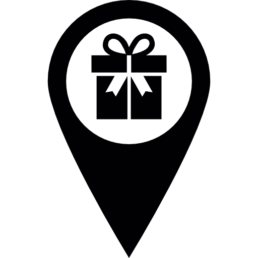 ubicación de la tienda de regalos  icono