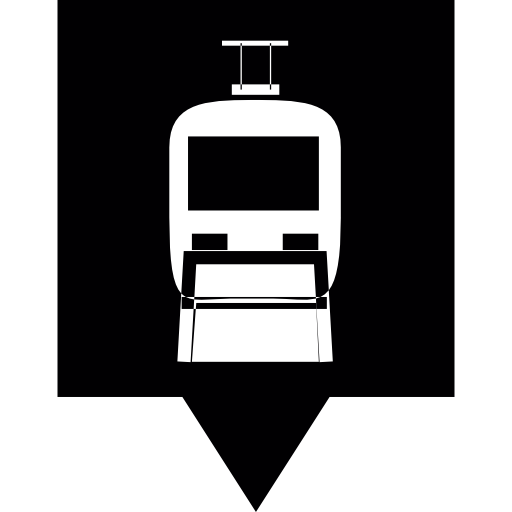 locatie van het treinstation  icoon