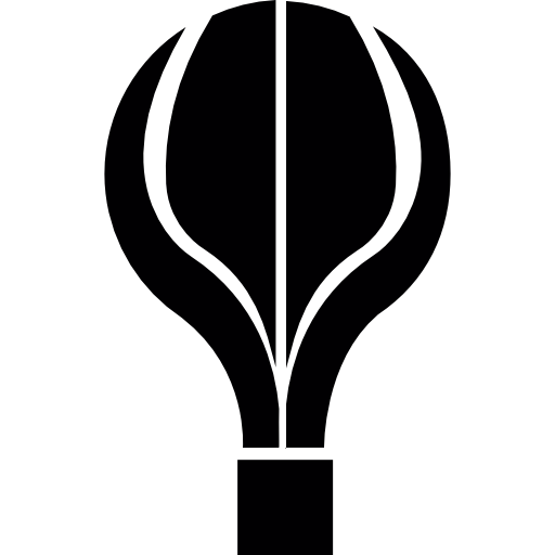 silhouette de montgolfière  Icône