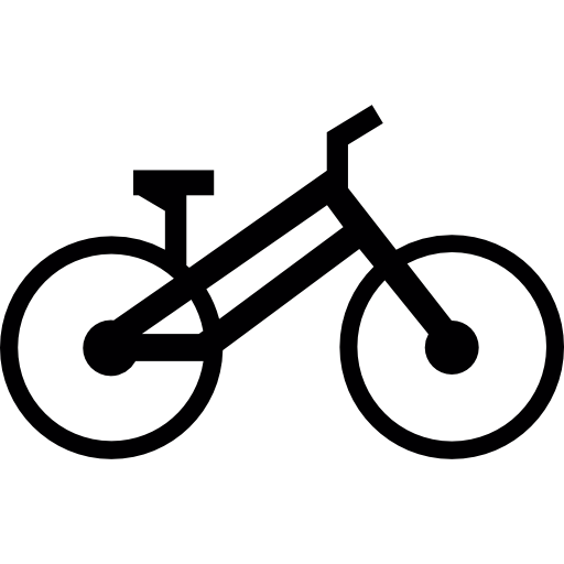 silueta de bicicleta  icono
