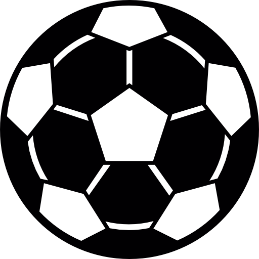 sagoma di pallone da calcio  icona