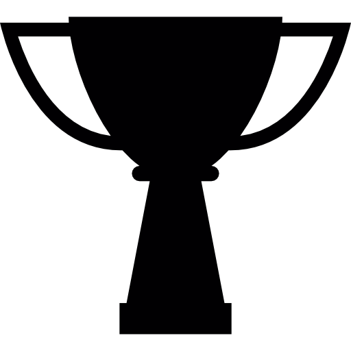 copa de los ganadores silueta  icono