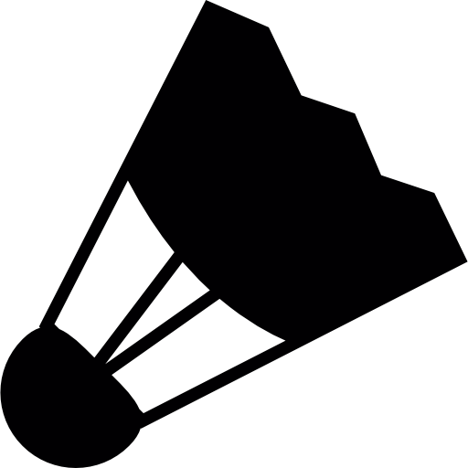 Shuttlecock silhouette  icon