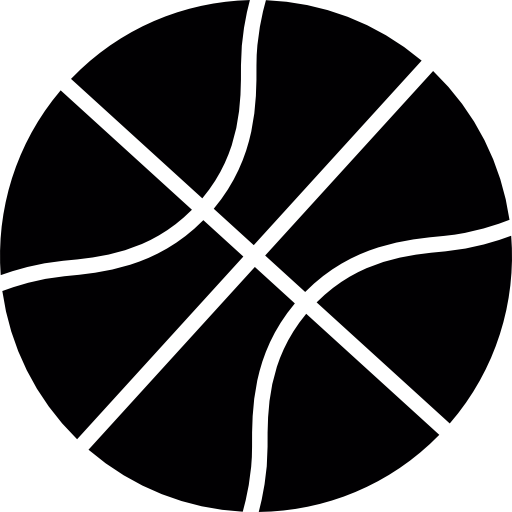 silueta de baloncesto  icono
