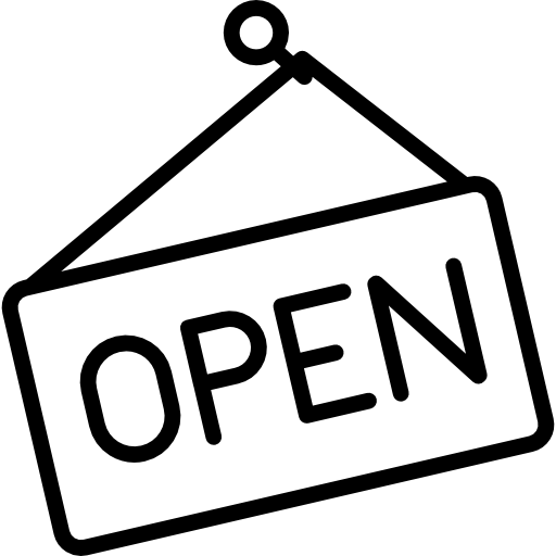 Open sign  icon
