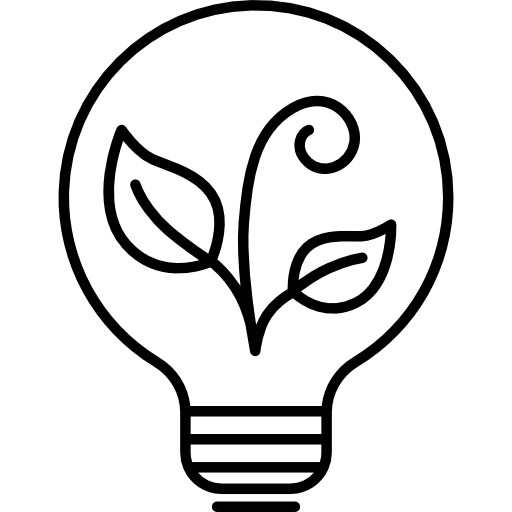 Экологическая лампочка  иконка