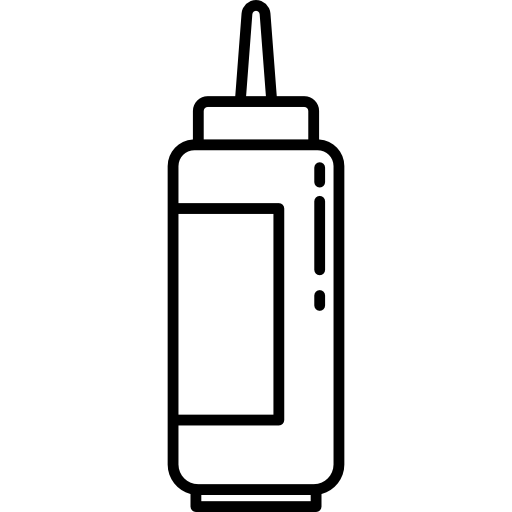 mosterd plastic fles  icoon