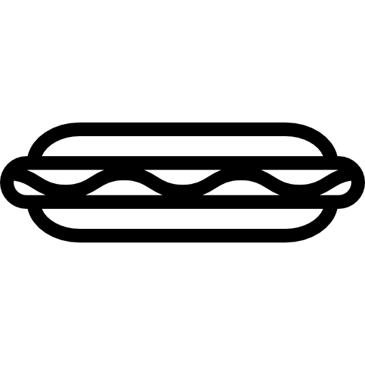 Большой хот-дог  иконка