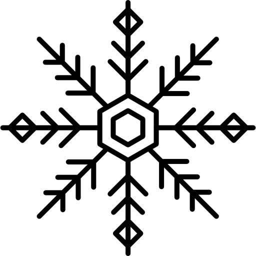 sneeuw symbool  icoon