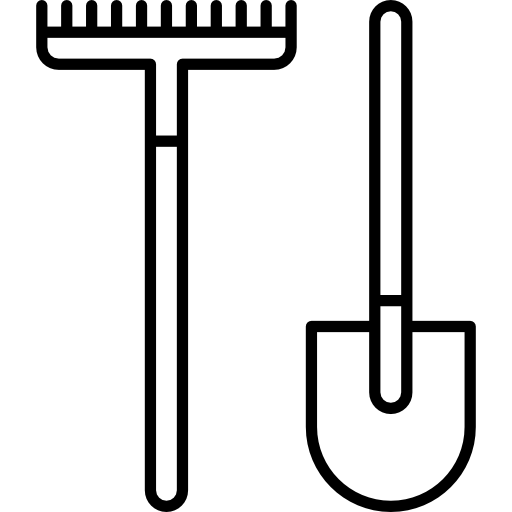 herramientas de jardín  icono