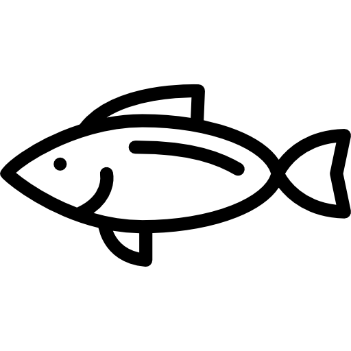 pesce rivolto a sinistra  icona
