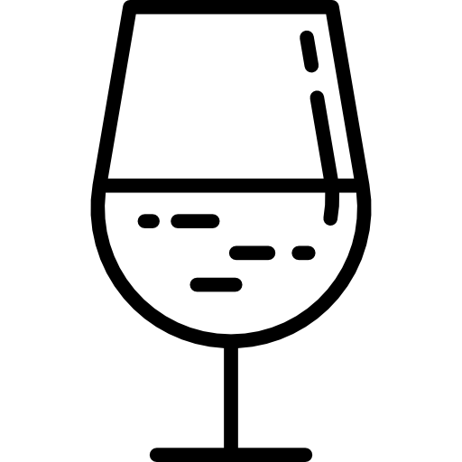 grande bicchiere di vino  icona