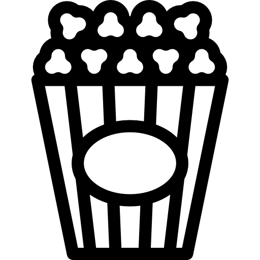 Коробка для попкорна  иконка