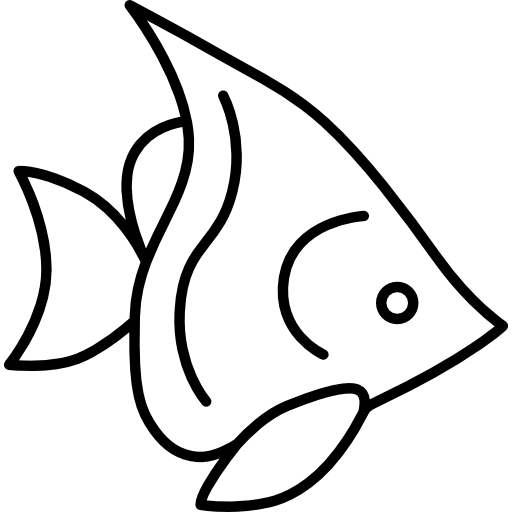 silberner kaiserfisch  icon
