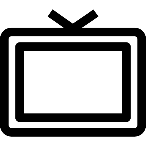 oude televisie  icoon