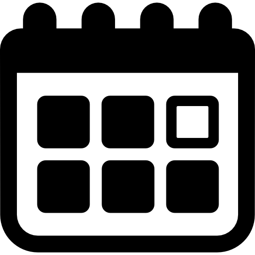 calendrier avec jour de congé  Icône