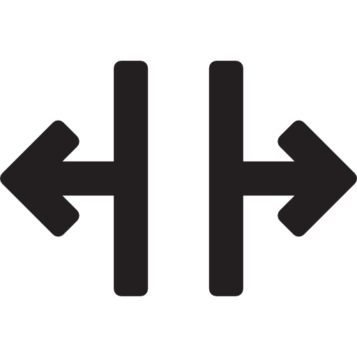 divisione verticale  icona