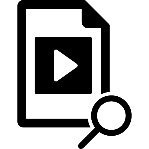 recherche vidéo  Icône