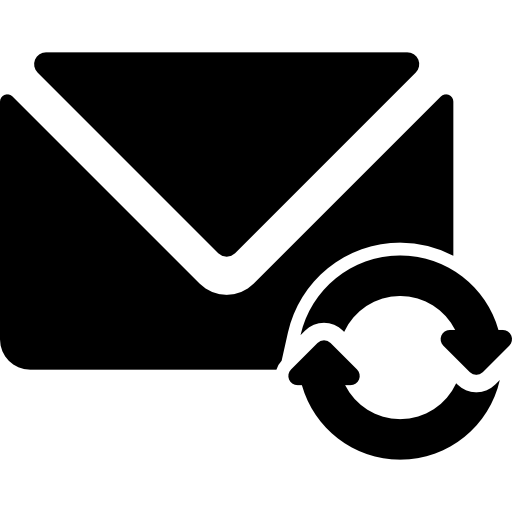 synchroniseer e-mail  icoon