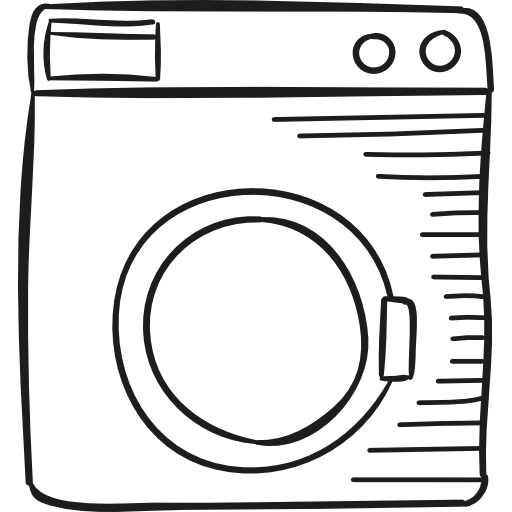 máquina de lavar roupa velha  Ícone