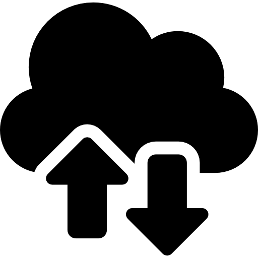 sincronizzazione cloud  icona