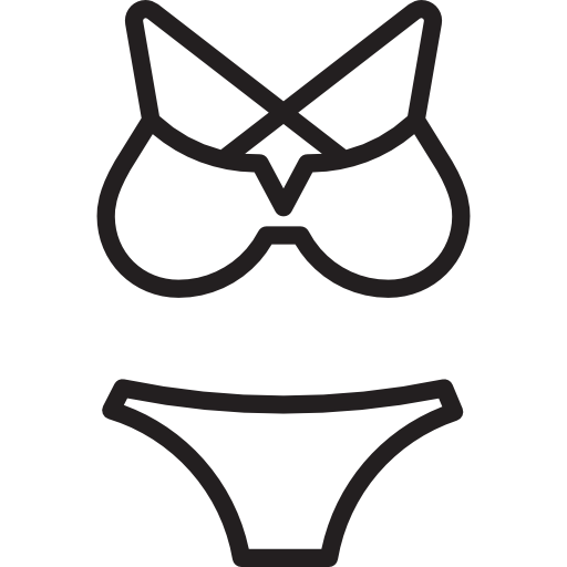 piezas de bikini  icono
