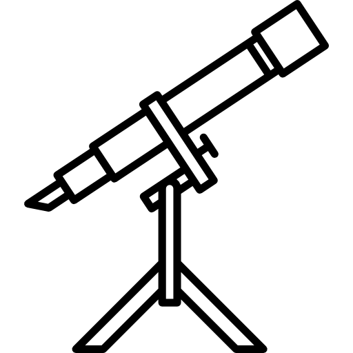 telescopio rivolto verso l'alto Special Lineal icona