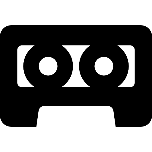 cinta de casete  icono