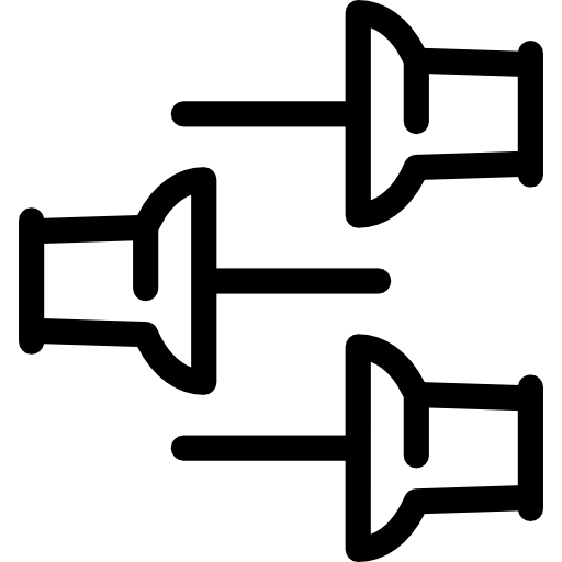 trzy szpilki Special Lineal ikona