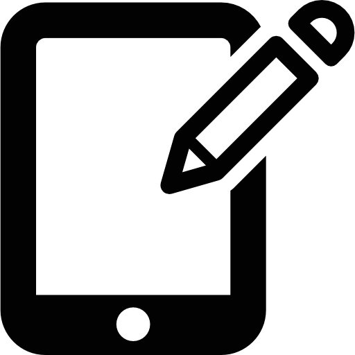 editar tableta  icono