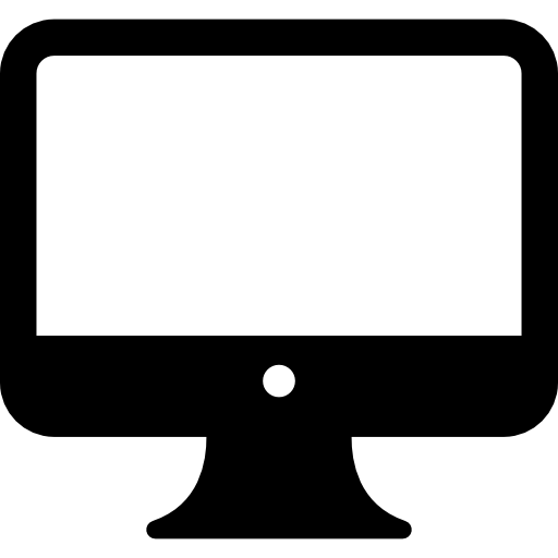 monitor de computadora grande  icono