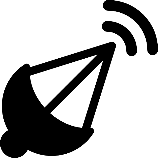 신호가있는 포물선 접시  icon