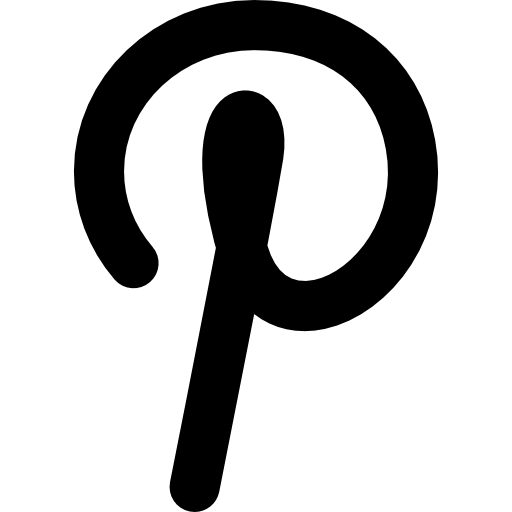 logotipo grande de pinterest  icono