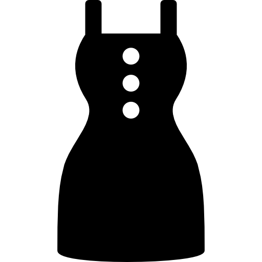 jurk met drie knopen  icoon