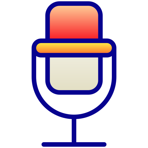 microfono Generic Lineal Color Gradient icona