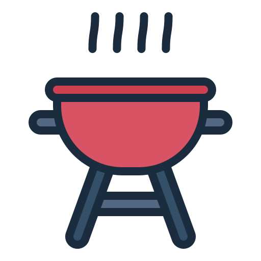 griglia per barbecue Generic Outline Color icona