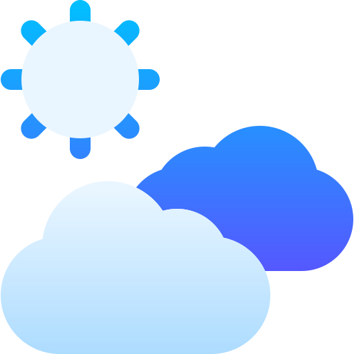 nuageux Basic Gradient Gradient Icône