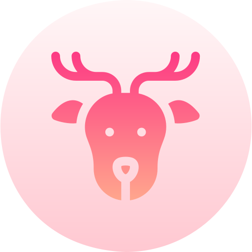 Deer Basic Gradient Circular icon