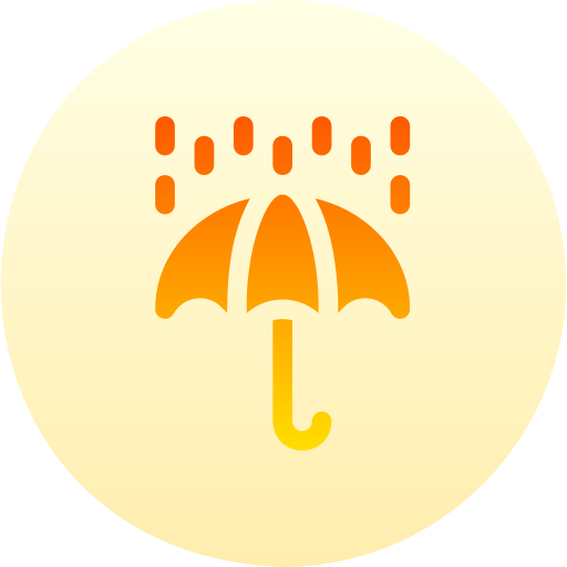 Umbrella Basic Gradient Circular icon