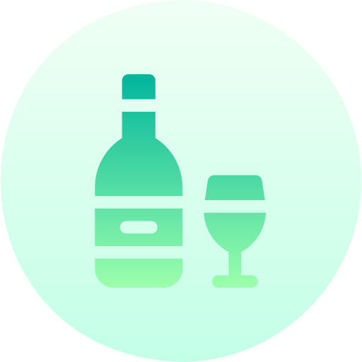 wijn Basic Gradient Circular icoon