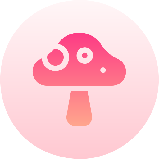 キノコ Basic Gradient Circular icon