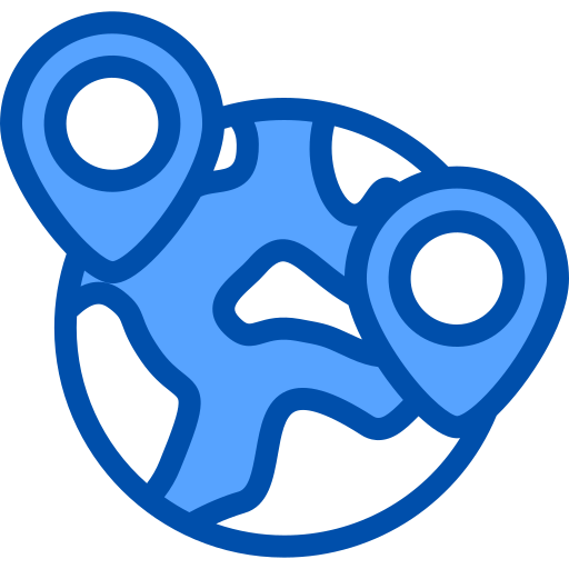 weltkarte Generic Blue icon