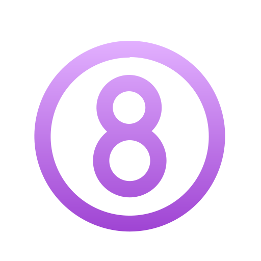8 ball Generic Gradient icon