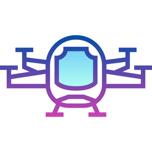 Drone Detailed bright Gradient icon